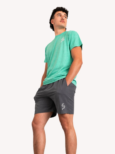 No Rest Performance T-Shirt - Green Melange