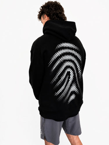 Signature Half Tone Hoodie - Black