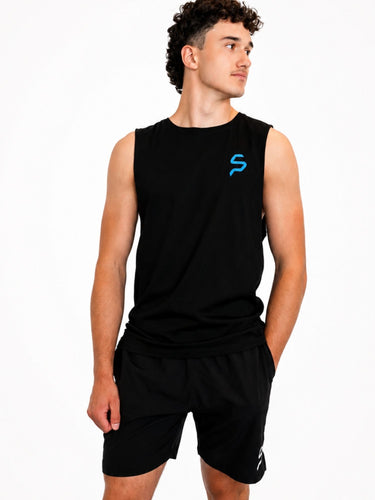Essentials Vest - Black & Blue