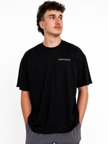 Halftone Padel T-shirt - Black
