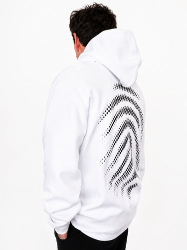 Signature Half Tone Hoodie - White