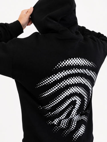 Signature Half Tone Hoodie - Black