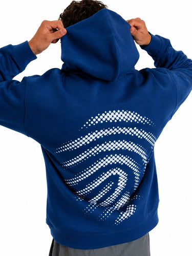 Signature Half Tone Hoodie - Blue