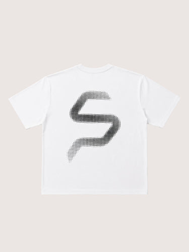Halftone SP Print T-shirt - White
