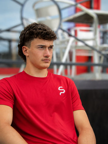 No Rest Performance T-Shirt - Red